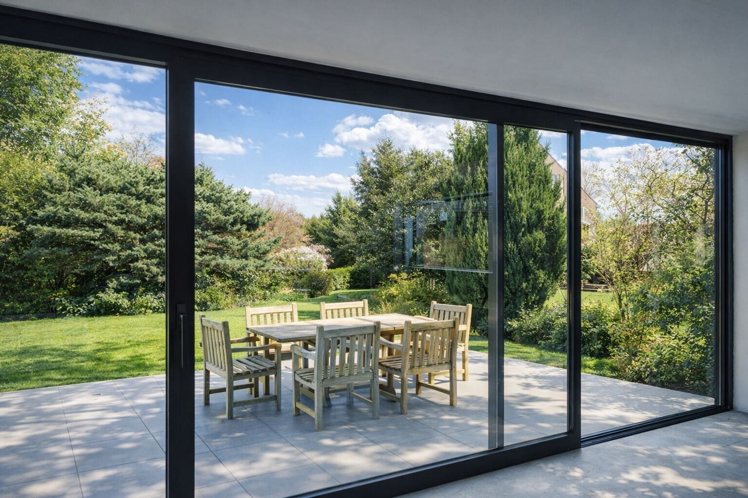 Woonkamer met tuinzicht